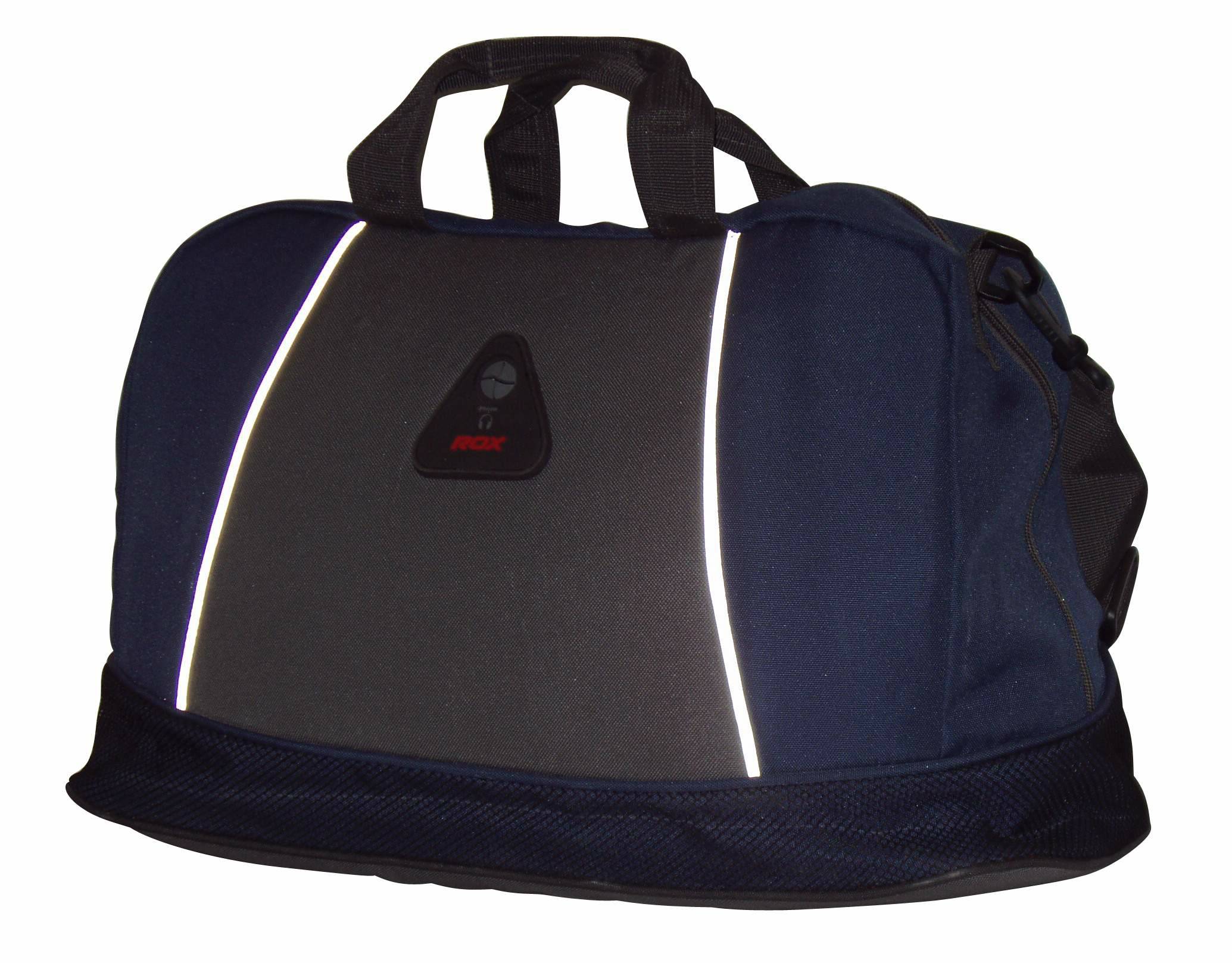 Navy Reflective Travel Duffel Bag